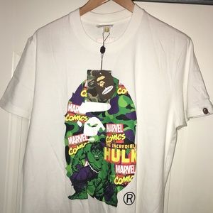 Bape x Marvel Comics Hulk Camo Shirt